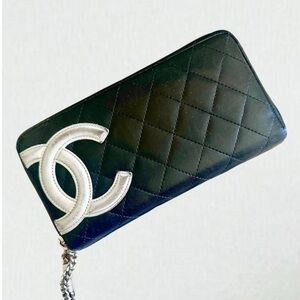 Chanel Cambon Zip Around Wallet